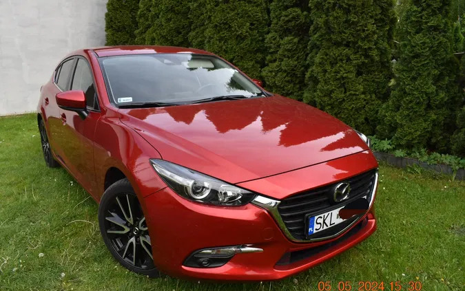 samochody osobowe Mazda 3 cena 65000 przebieg: 80130, rok produkcji 2017 z Mieszkowice